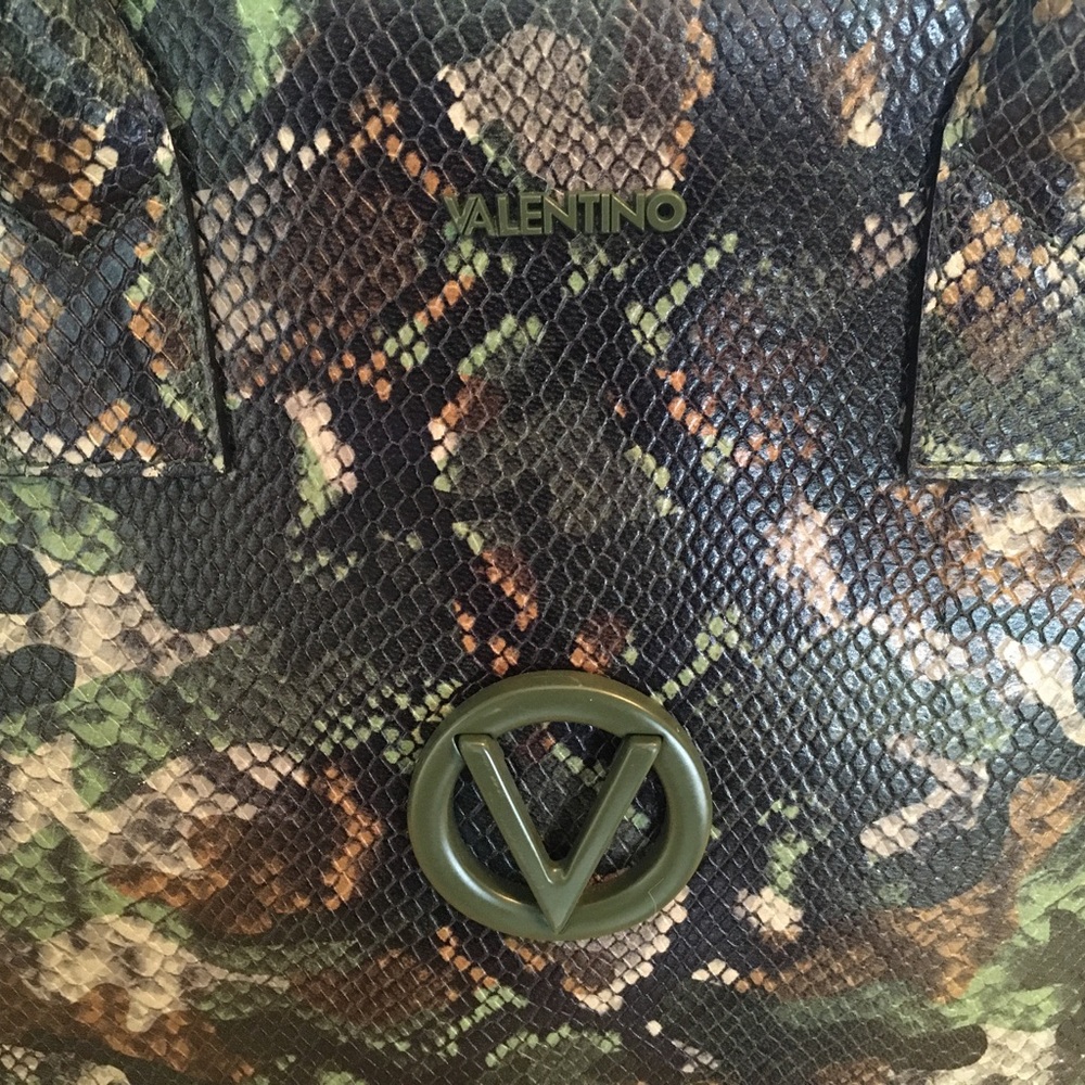 Valentino Leather Expandable Python Snakeskin Emb… - image 6